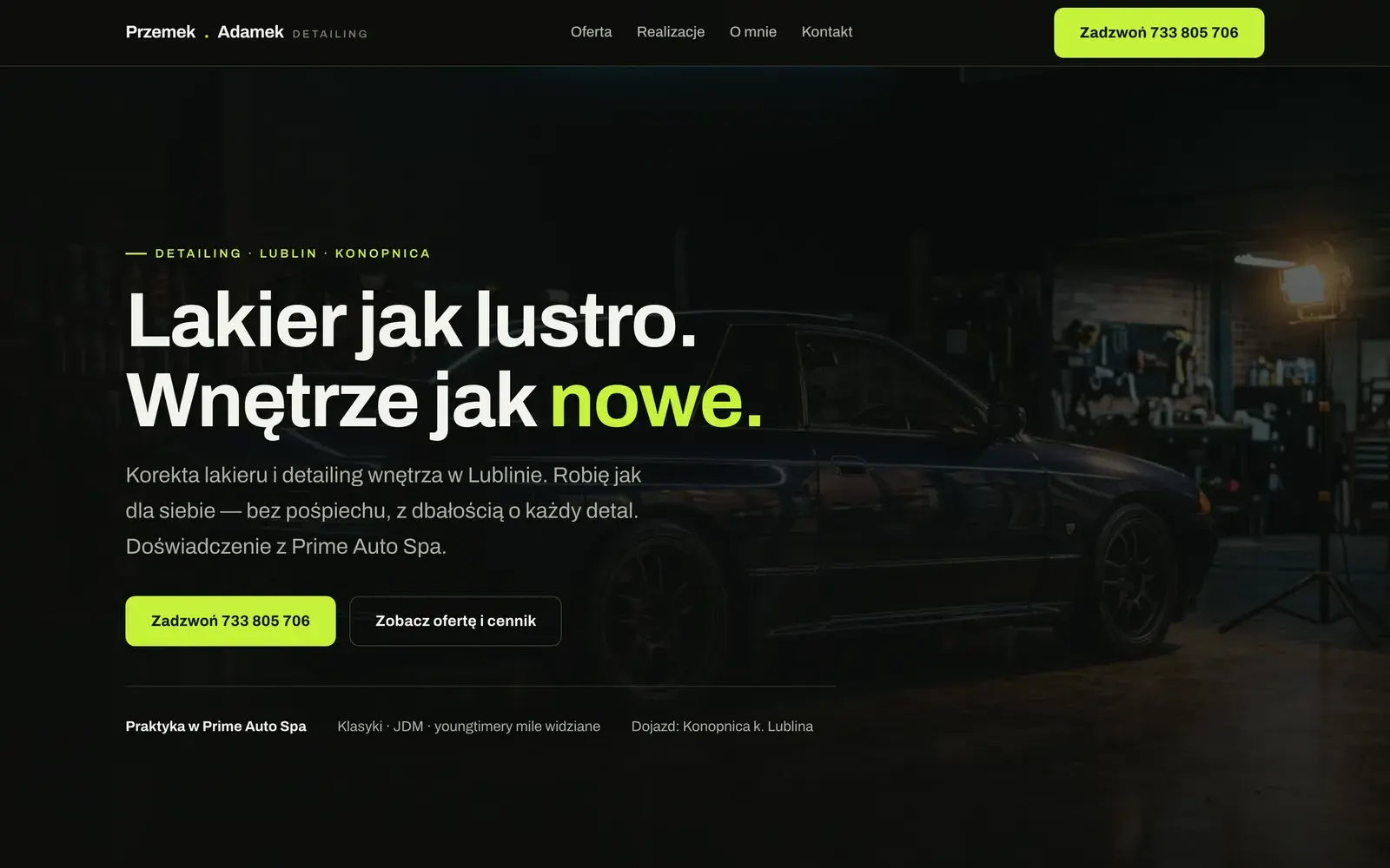 Przemek Adamek — detailing