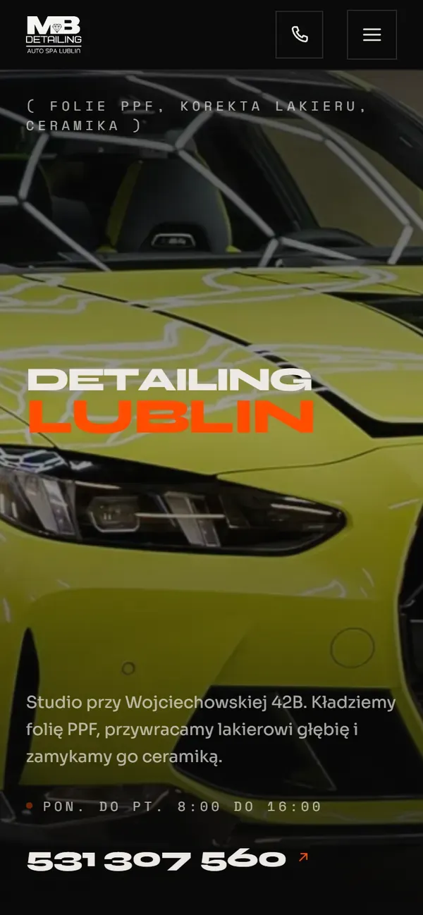 MB Detailing Lublin: Projektowana od ekranu telefonu