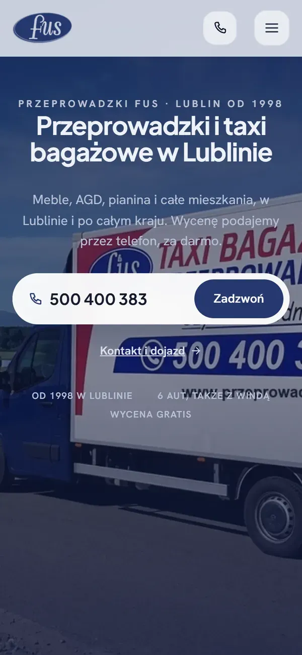 Przeprowadzki FUS: Wersja na telefon i jedna droga do kontaktu