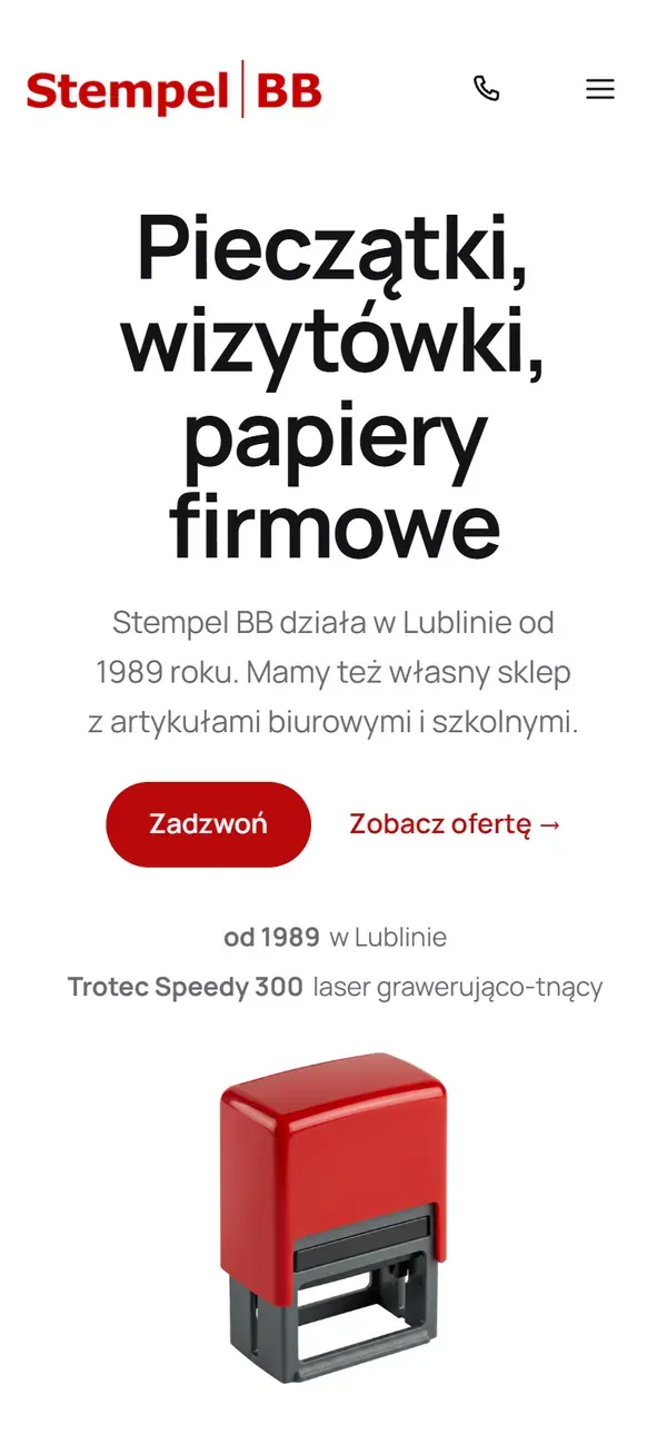 Stempel BB: Profil w Google uzupełniony do końca